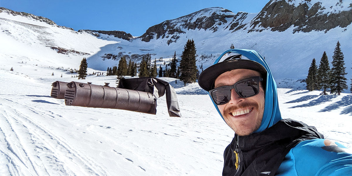 Kyle Curtin in La Plata Canyon outside of Durango, Colorado.